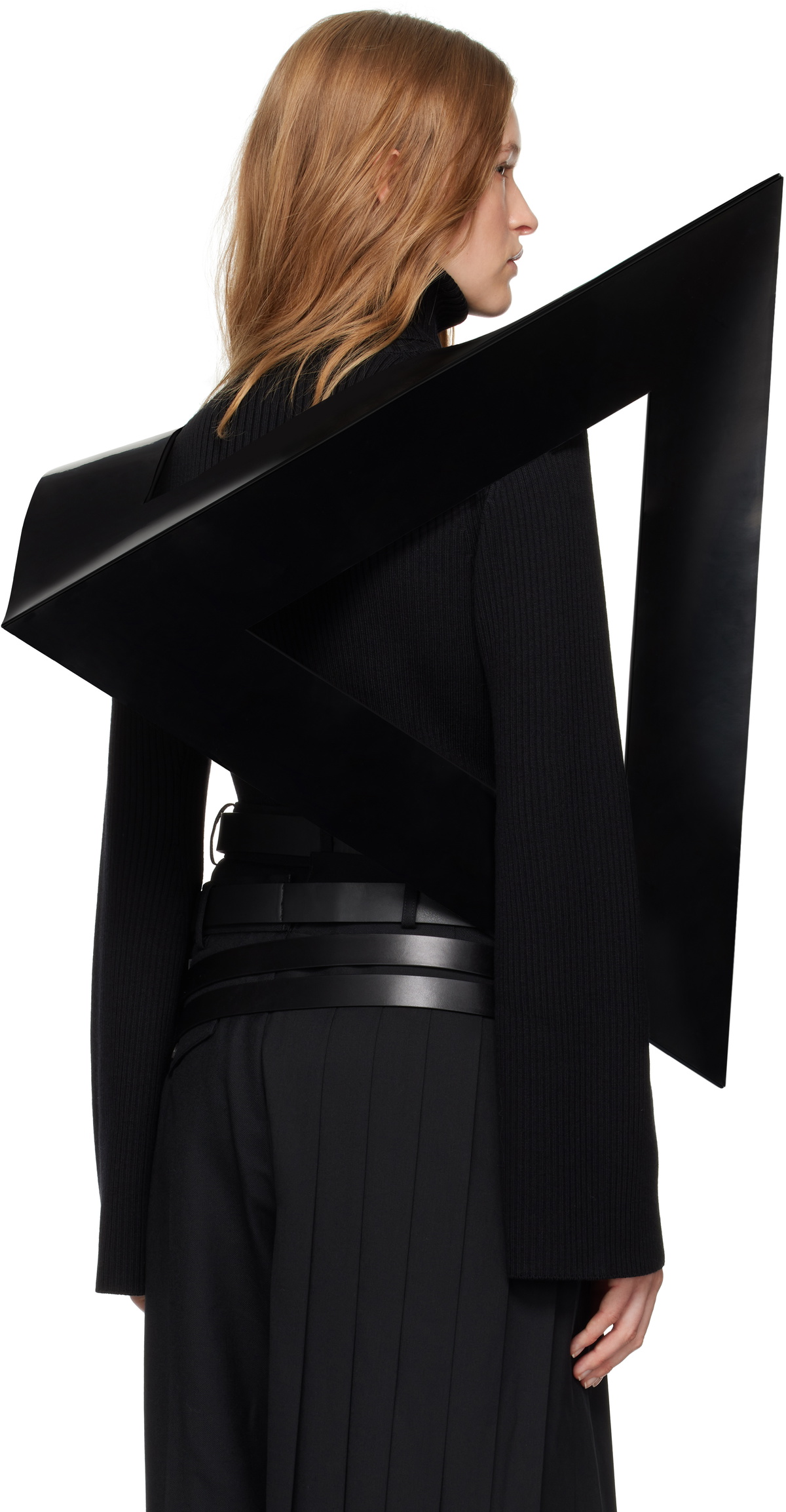 Junya Watanabe Black Enamel Triangle Top