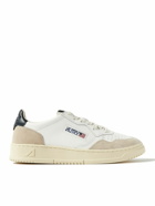 Autry - Medalist Suede-Trimmed Leather Sneakers - White