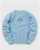 Ganni Isoli Oversized Sweatshirt Blue - Womens - Sweatshirts