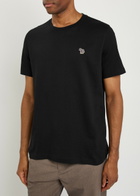 PS Paul Smith Appliquéd Cotton T-shirt Black