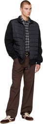 Canada Goose Black HyBridge Huron Full Zip Down Jacket