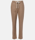 Eleventy Wool and cashmere tapered pants