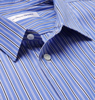 Comme des Garçons SHIRT - Striped Cotton-Poplin Shirt - Men - Blue