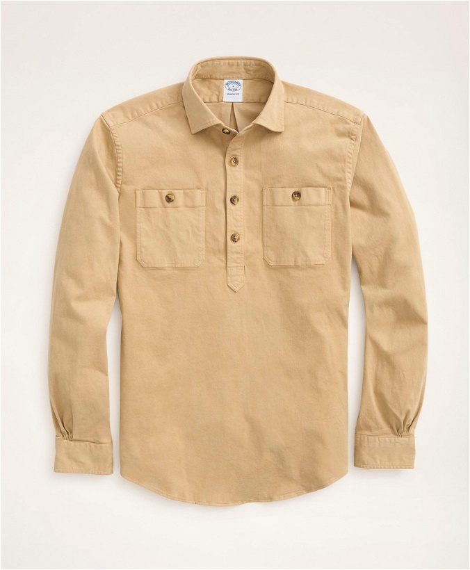 Photo: Brooks Brothers Men's Pop-Over Safari Shirt | Khaki