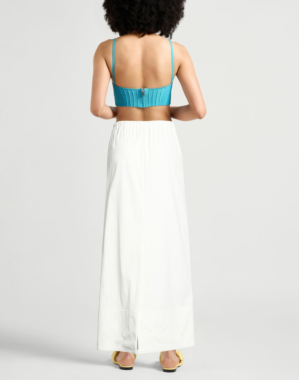 Plan C Womens Maxi skirt in Ivory