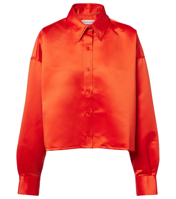 Photo: The Frankie Shop Arlen satin shirt