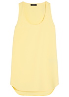 Wardrobe.nyc Stretch-crepe Mini Dress Yellow