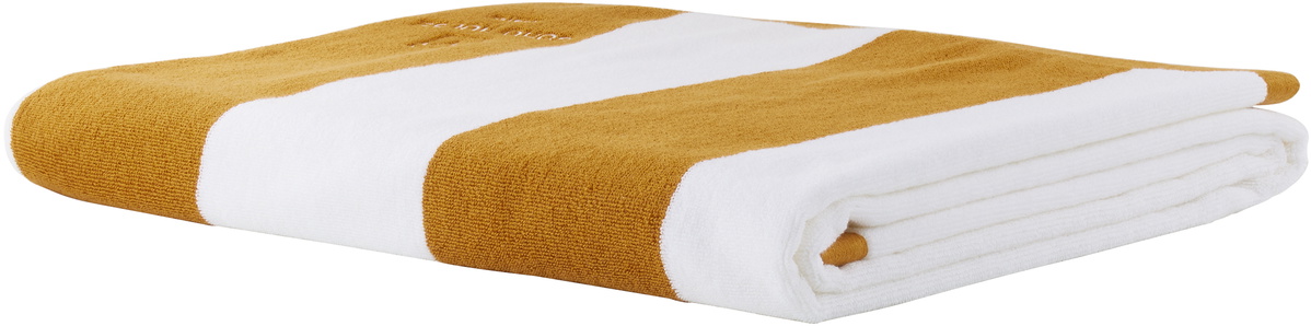 Soho Home White & Yellow 'Austin' House Pool Towel