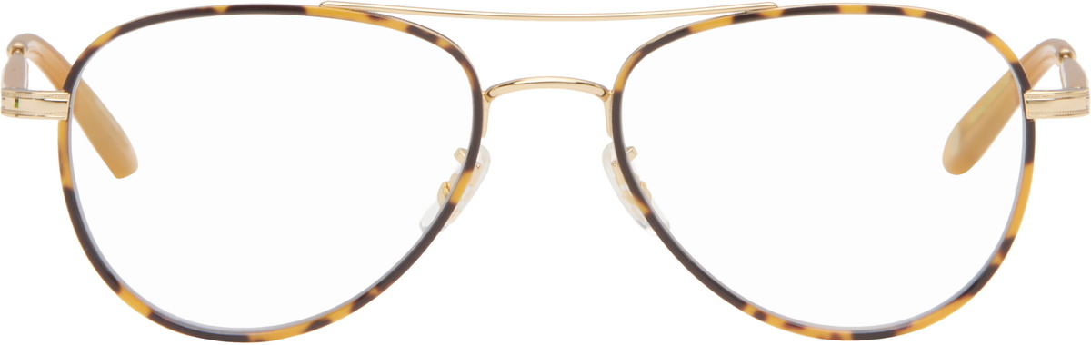Garrett Leight Gold Linnie Glasses