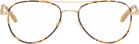 Garrett Leight Gold Linnie Glasses