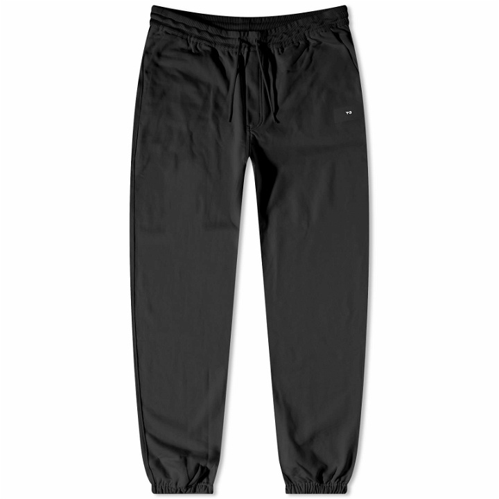 Photo: Y-3 Men's Core Logo Straight Cuff Sweat Pant in Black
