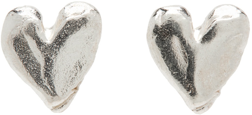 Photo: Renli Su Silver Musée Roo Edition Heart Studs
