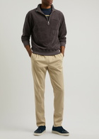 Oliver Spencer Half-zip Corduroy Sweatshirt Purple