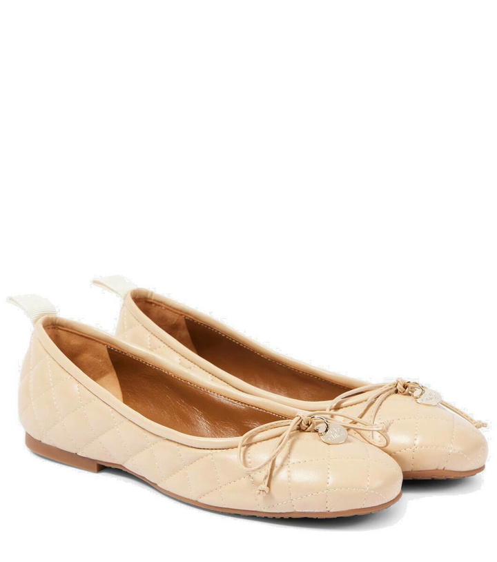 Photo: See By Chloé Jodie quilted faux leather ballet flats