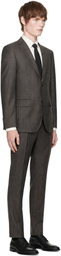 BOSS Gray Single-Breasted Suit