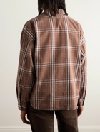 Remi Relief - Checked Cotton-Twill Shirt - Brown