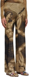 Jean Paul Gaultier SSENSE Exclusive Brown Flared Lounge Pants
