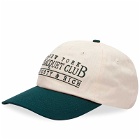 Sporty & Rich NY Racquet Club Cap in Cream/Forest
