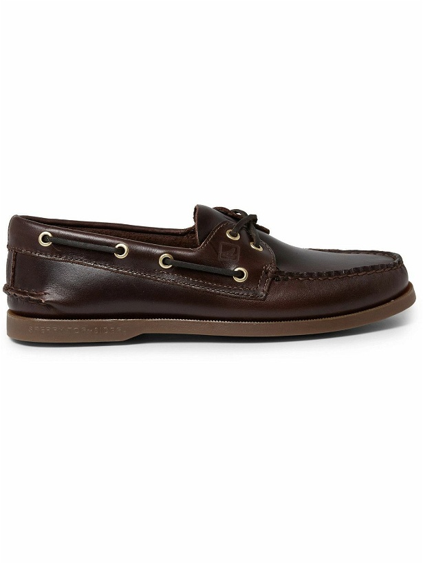 Photo: SPERRY - Authentic Original Burnished-Leather Boat Shoes - Brown