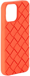 Bottega Veneta Orange Intreccio iPhone 13 Pro Max Case