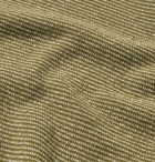 Loro Piana - Roadster Striped Cashmere Half-Zip Sweater - Men - Green