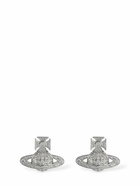 VIVIENNE WESTWOOD Carmela Bas Relief Stud Crystal Earrings