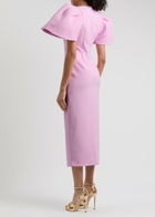 Solace London Lora Crepe Midi Dress Light Pink