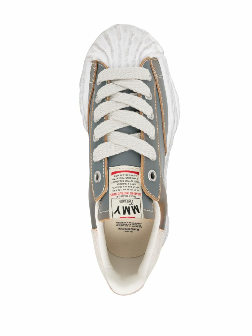 Maison MIHARA YASUHIRO Blue Blakey Leather Sneakers