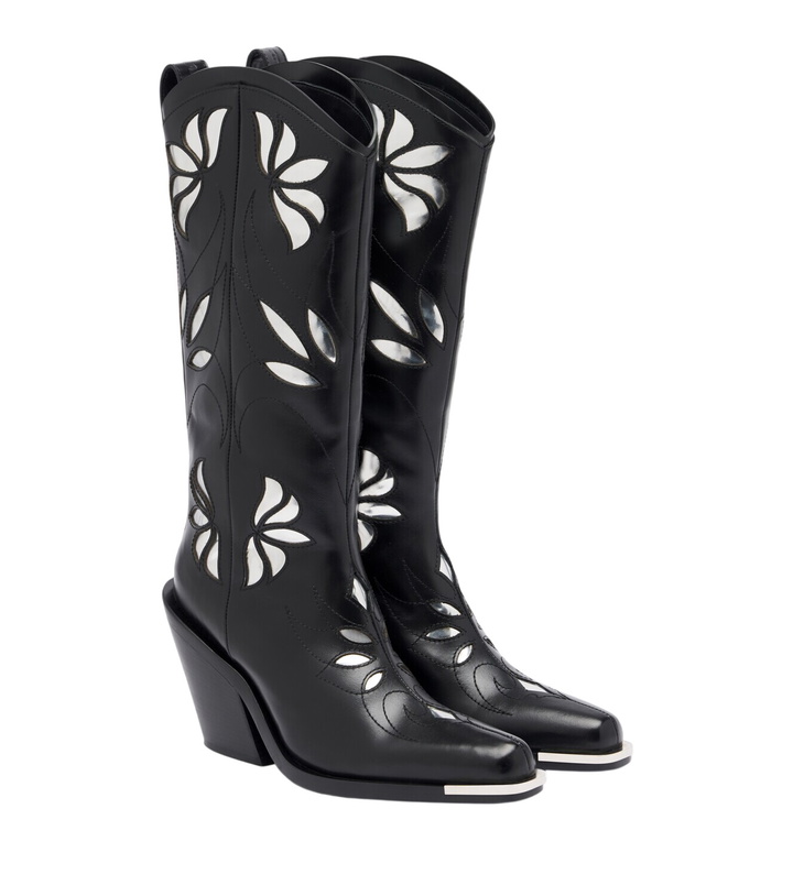 Photo: Rabanne Leather cowboy boots