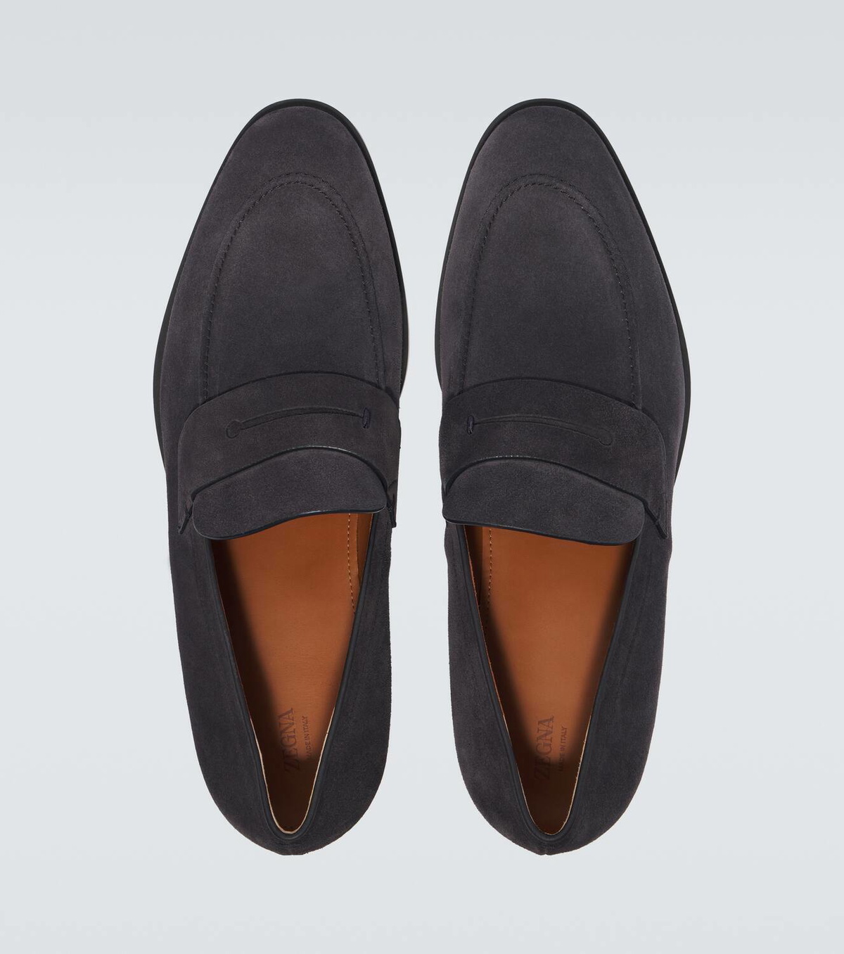 Zegna New Classic leather penny loafers