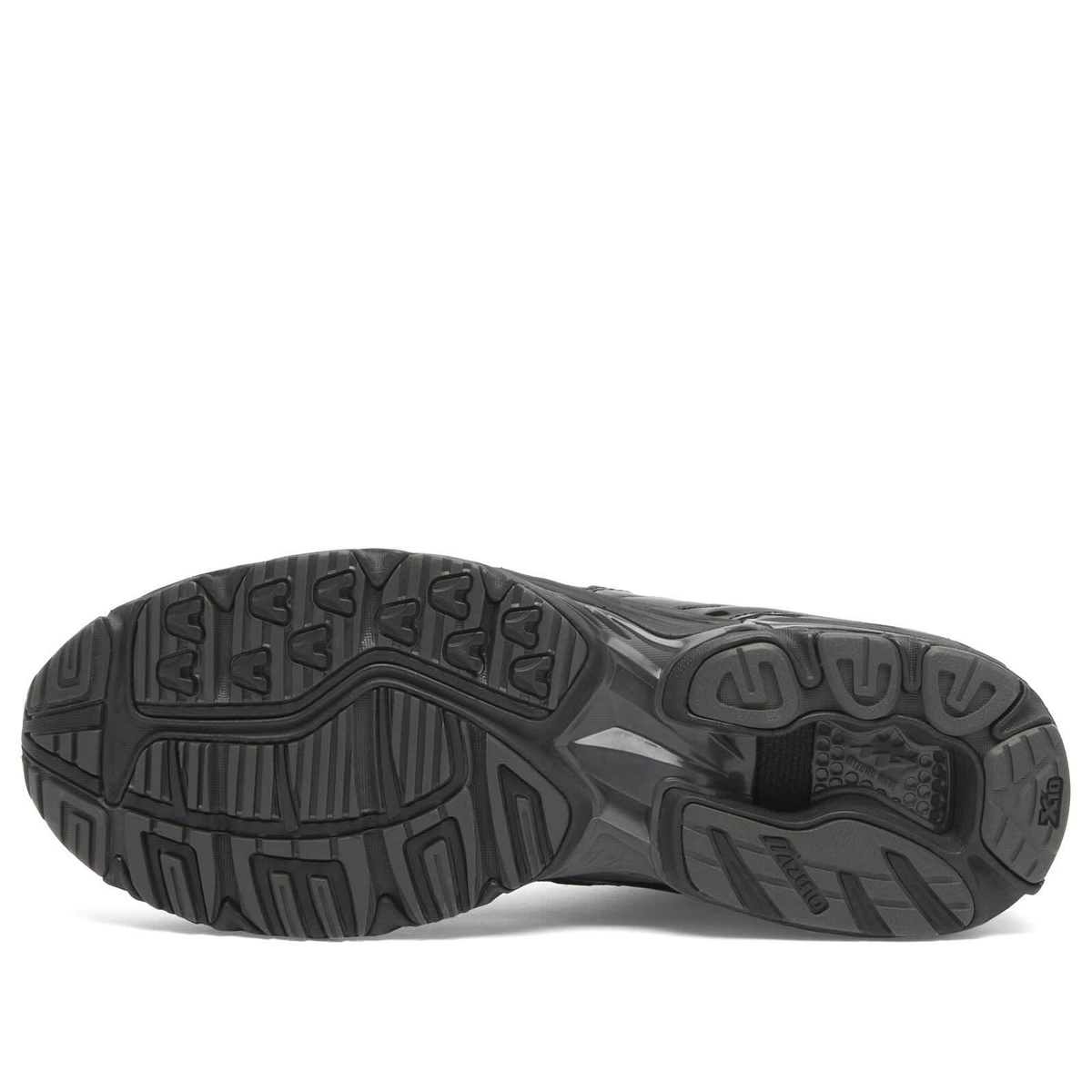 Mizuno Men's Wave Rider 10 Sneaker in Black/Black Sand/Metallic Gray