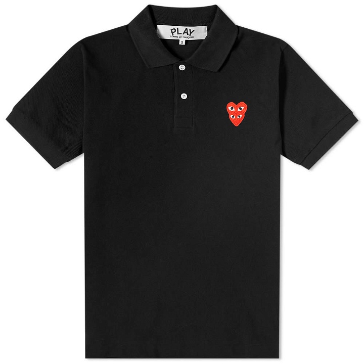 Photo: Comme des Garcons Play Overlapping Heart Polo