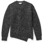 Alexander McQueen - Cable-Knit Mélange Wool and Cashmere-Blend Sweater - Black