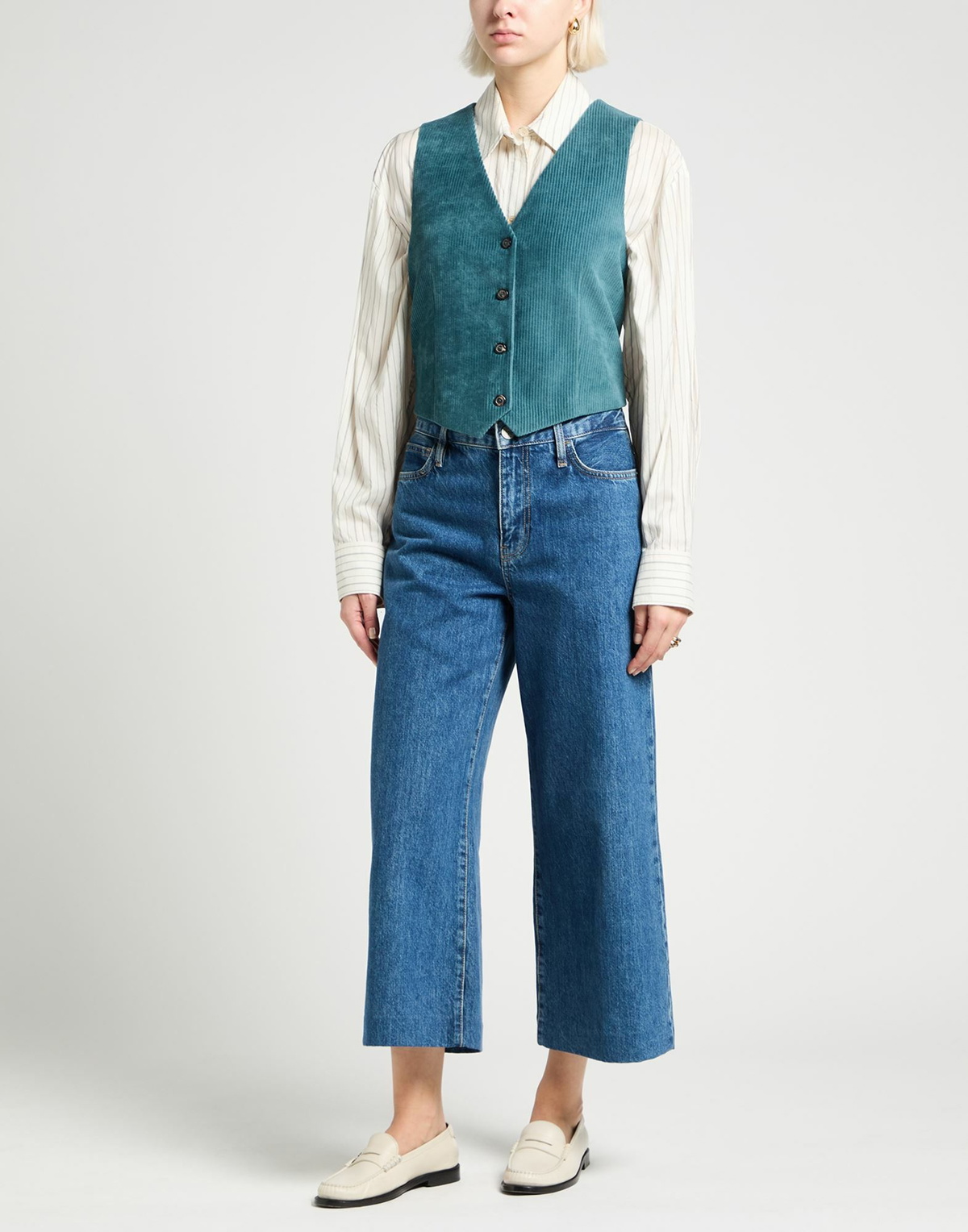Circolo 1901 Womens Tailored Vest Deep teal