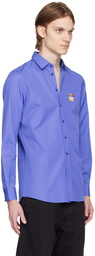 Moschino Blue Patch Shirt