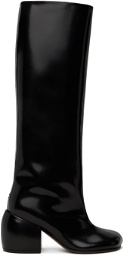 Dries Van Noten Black Polished Tall Boots