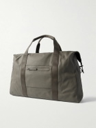 HORIZN STUDIOS - SoFo L Leather and Grosgrain-Trimmed Canvas Weekend Bag