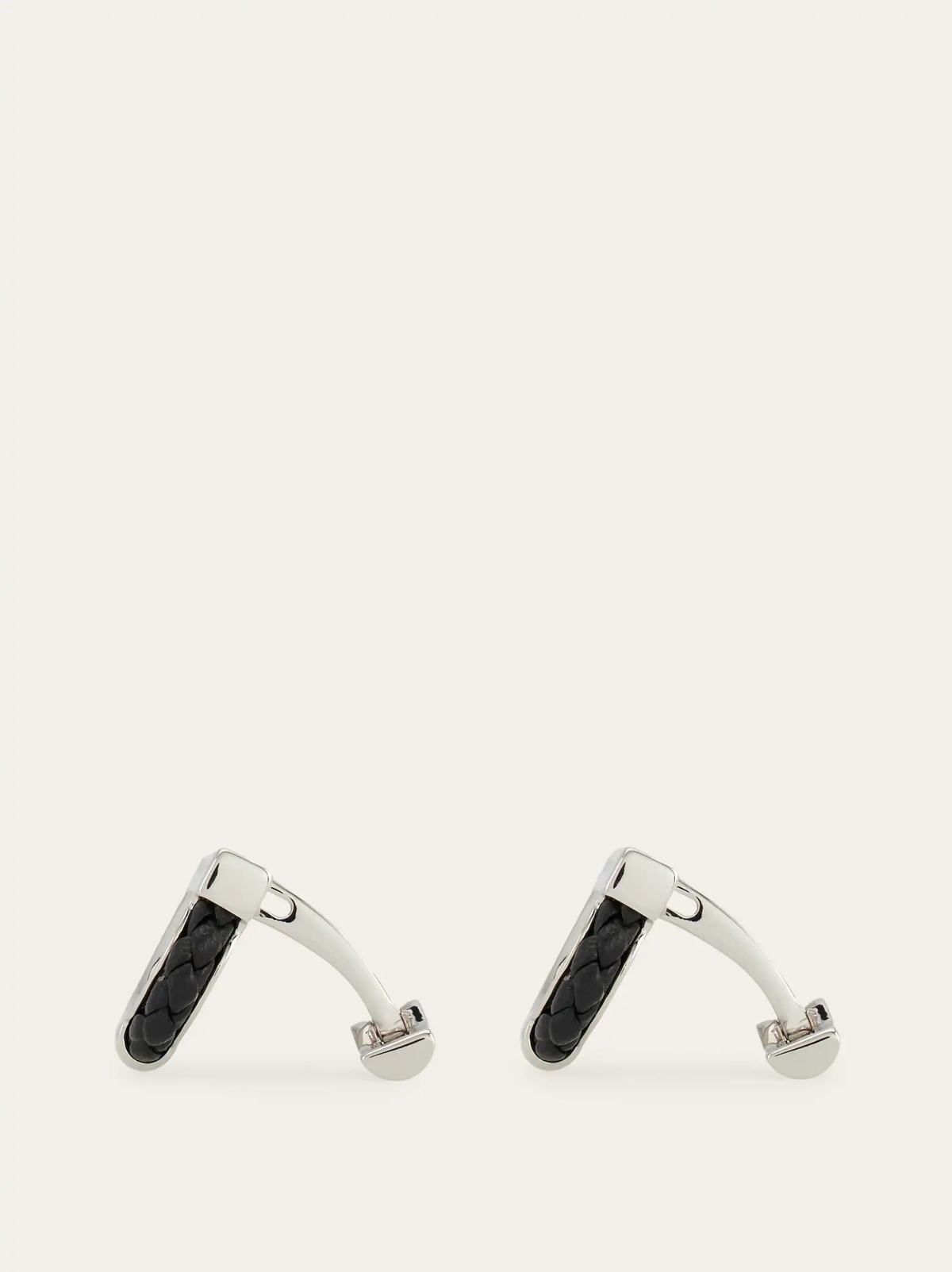 Ferragamo Mens Gancini cufflinks in Black