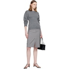 Jil Sander Gray Hourglass Wool Sweater