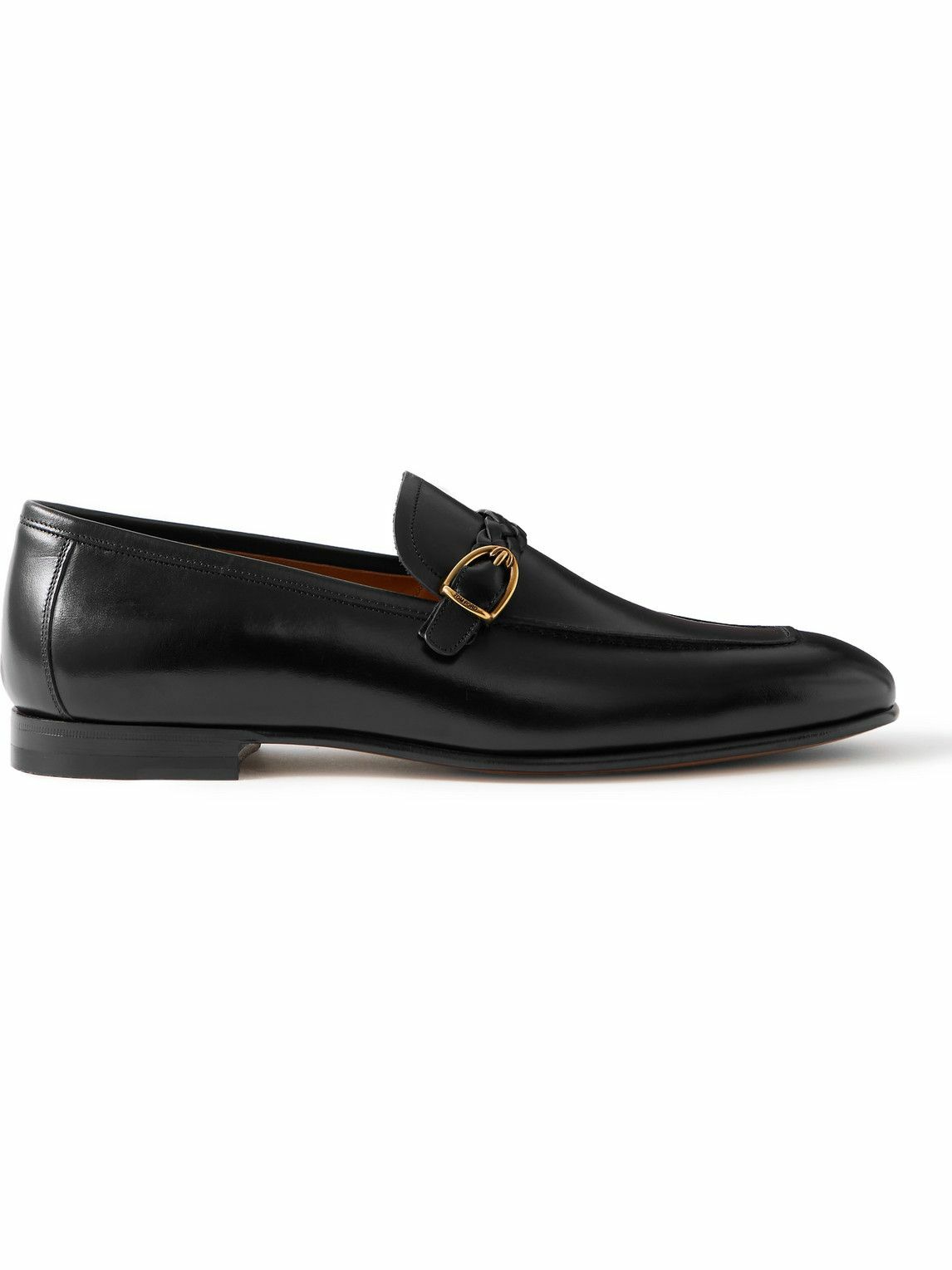 TOM FORD - Martin Burnished-Leather Loafers - Black TOM FORD