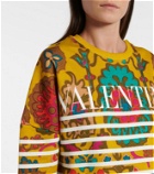 Valentino Logo printed cotton-blend sweatshirt