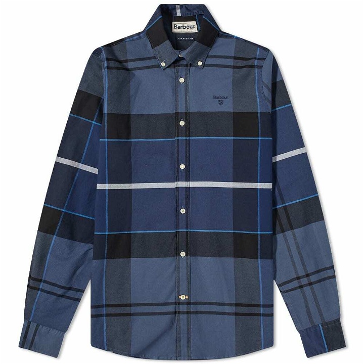 Photo: Barbour Men's Sutherland Tailored Shirt in Inky Blue