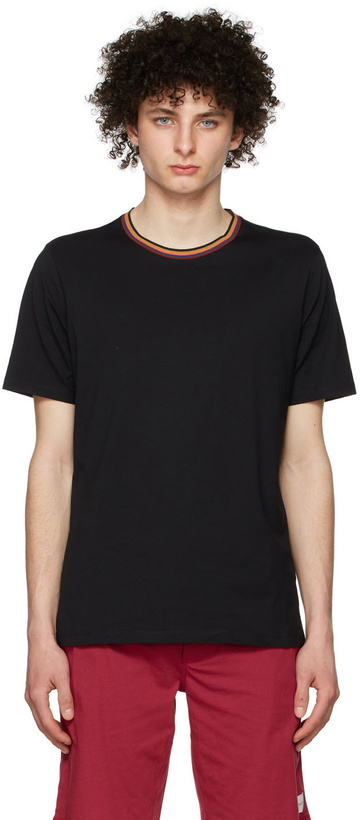 Photo: Paul Smith Black Artist Stripe T-Shirt