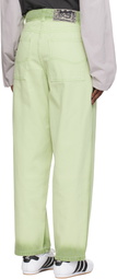 Dime Green Classic Baggy Jeans