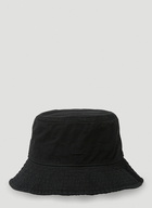 Face Patch Bucket Hat in Black