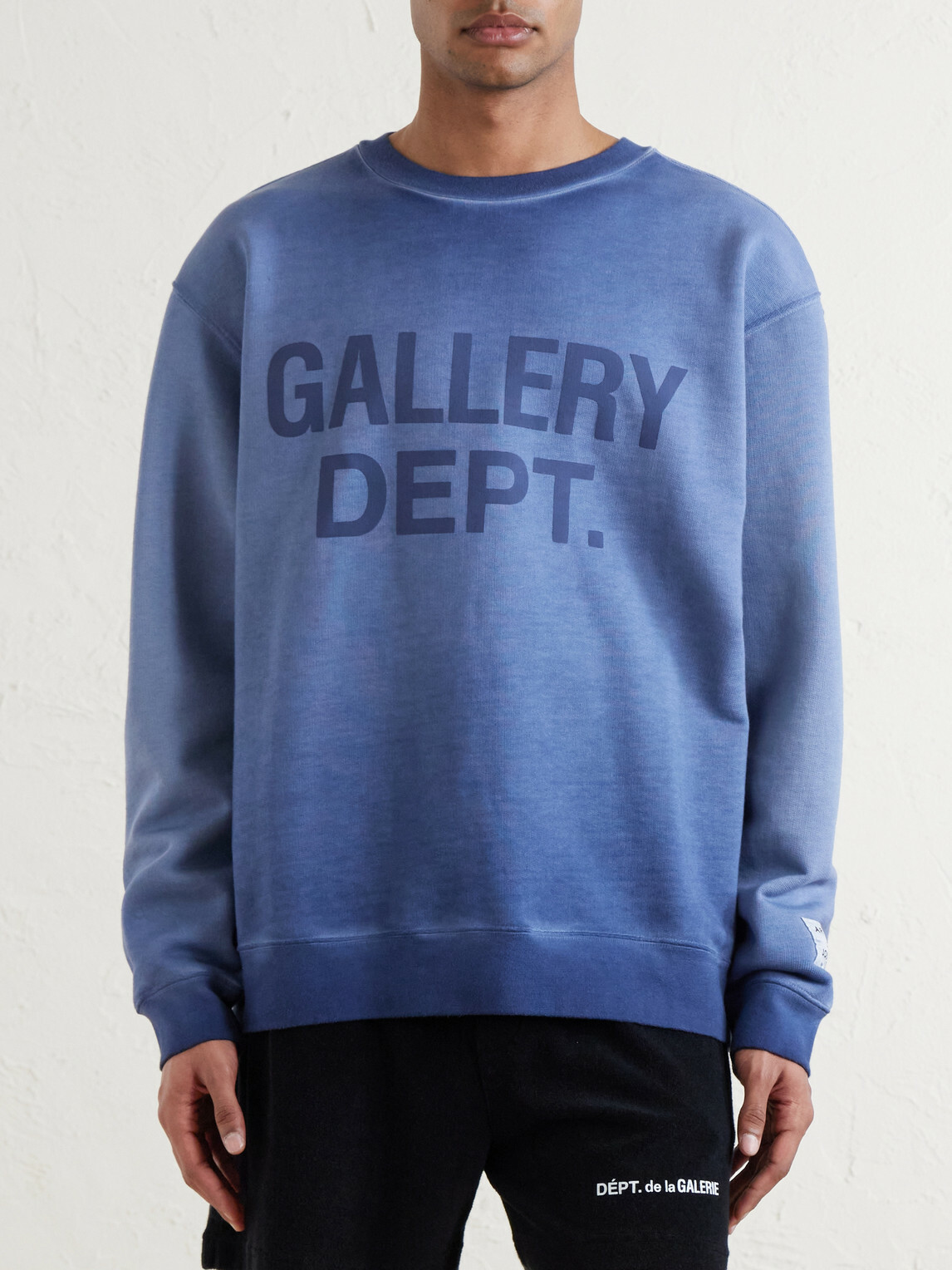 Gallery Dept. - Logo-Print Cotton-Jersey Sweatshirt - Blue
