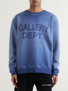 Gallery Dept. - Logo-Print Cotton-Jersey Sweatshirt - Blue