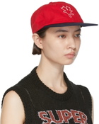 Marc Jacobs Heaven Red & Navy Demon Teddy Cap