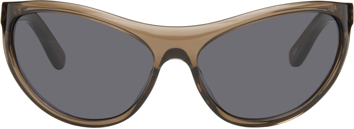 THISTLES Brown 'The Lex' Sunglasses