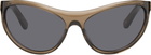 THISTLES Brown 'The Lex' Sunglasses